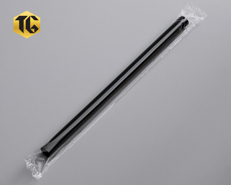ỐNG HÚT NHỰA ĐEN BỌC MÀNG NHỰA